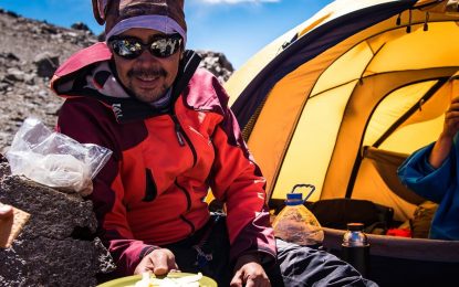 ANDINISMO: Martín Espejo, se prepara para  escalar Kutang  en el macizo Mansiri Himal Himalaya