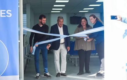 TAMBERIAS CALINGASTA: Quedo inaugurado el nuevo edificio de la oficina del ANSES